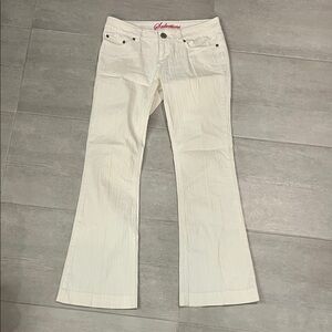 Y2K Low Rise White Flared Women’s Jeans